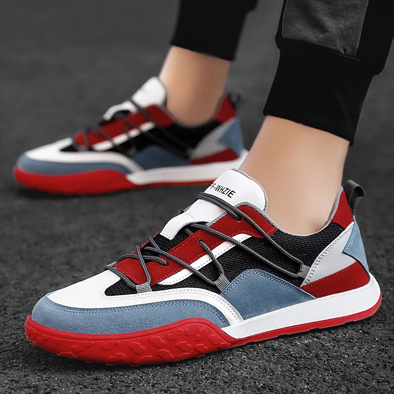 

Кроссовки мужские сетчатые, легсветильник повседневные прогулочные туфли, плоская подошва, Нескользящие, для бега, осень