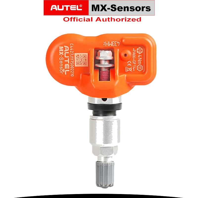 AUTEL MX-sensor 433 МГц универсальный программатор резиновые клапаны давление в шинах Cloneable мониторинг вакуумный тестер TPMS