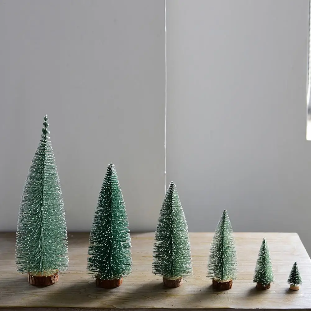 Мини Рождественская елка орнамент Navidad украшение подарок Natal белый кедр