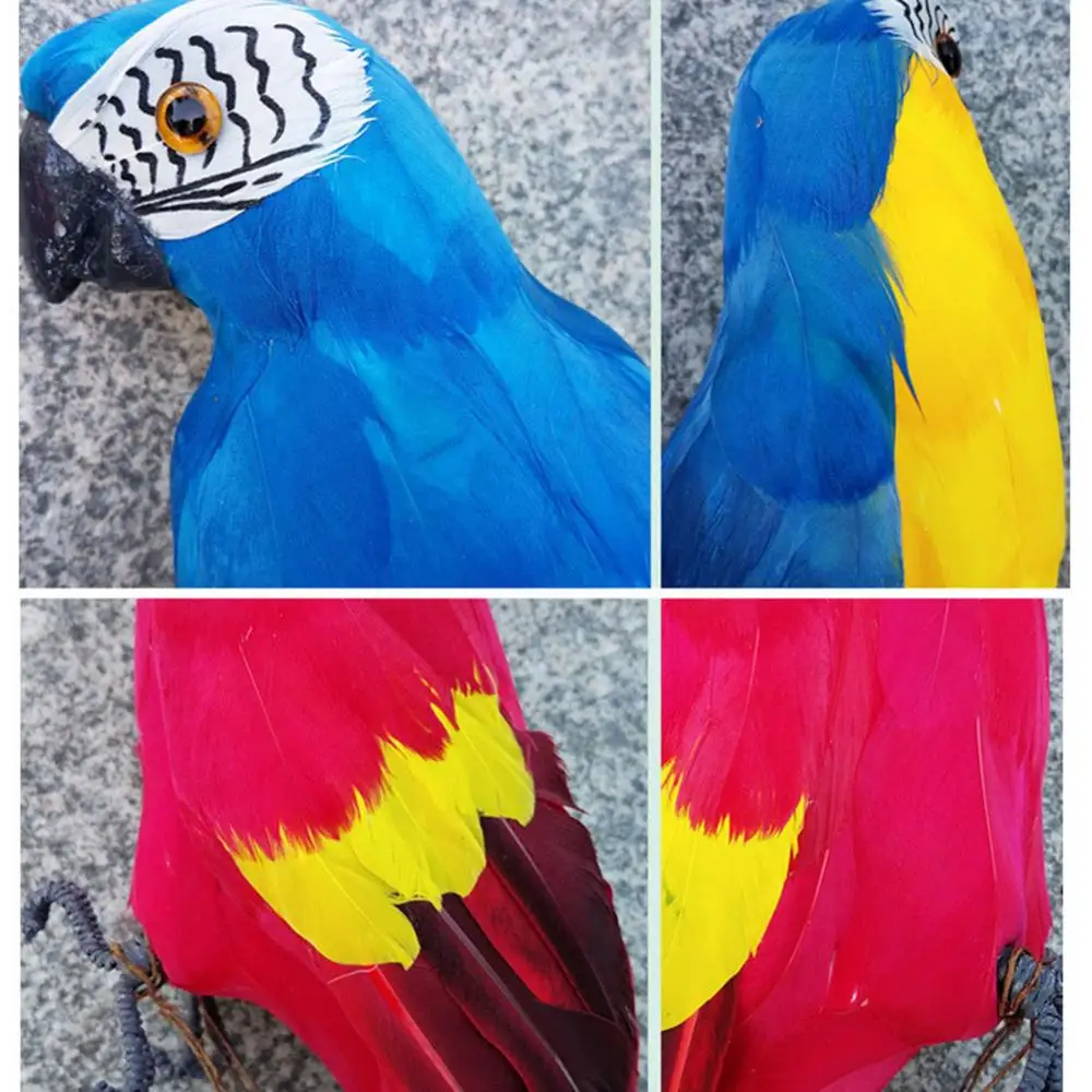 40% хит продаж! Искусственный пенопласт модель попугая перо газон украшение