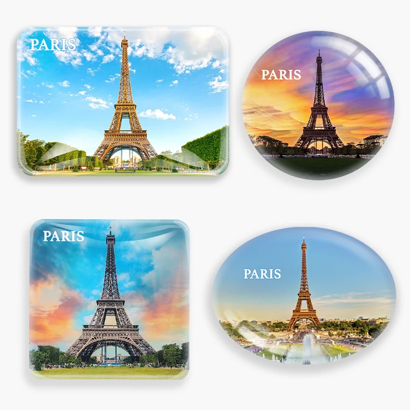 Эйфелева башня Париж Франция сцена магнит на холодильник мир &quotтуристский