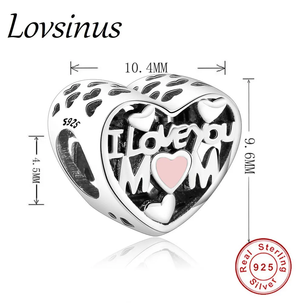 Подходящий оригинальный европейский браслет с подвесками 925 Стерлинговое