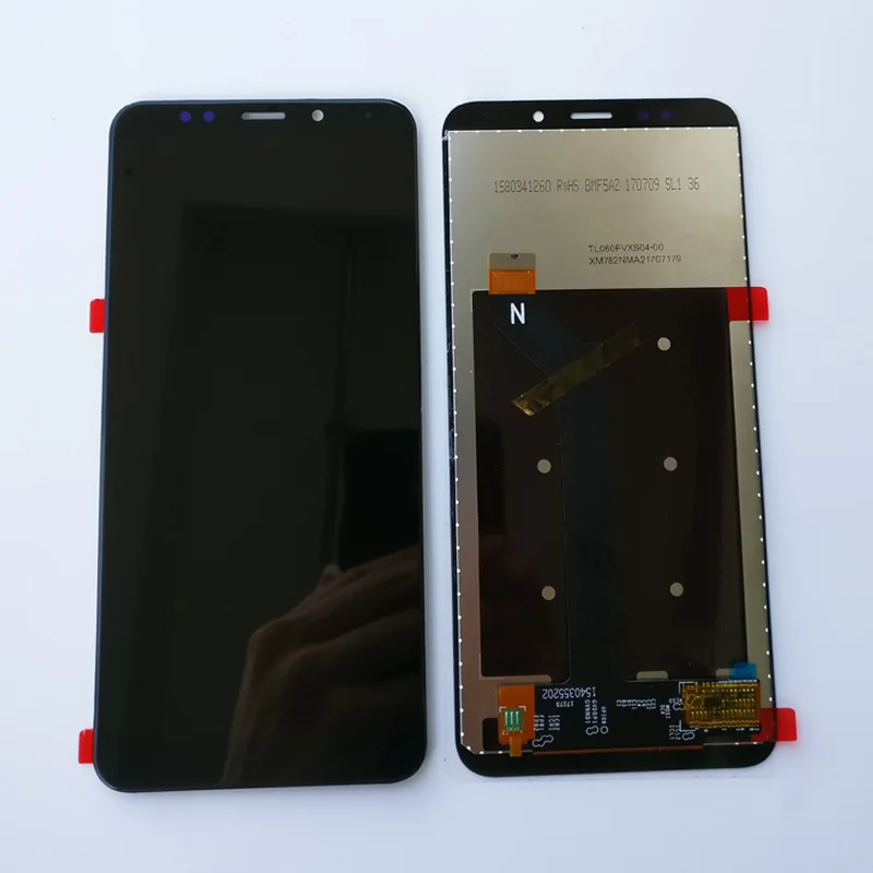 Black no frame Черный/белый 6,0 дюймов для Xiaomi Redmi 5 Plus MEG7 ЖК-дисплей кодирующий преобразователь сенсорного экрана в сборе с рамкой для Redmi Note 5 Global - Цвет: Black no frame