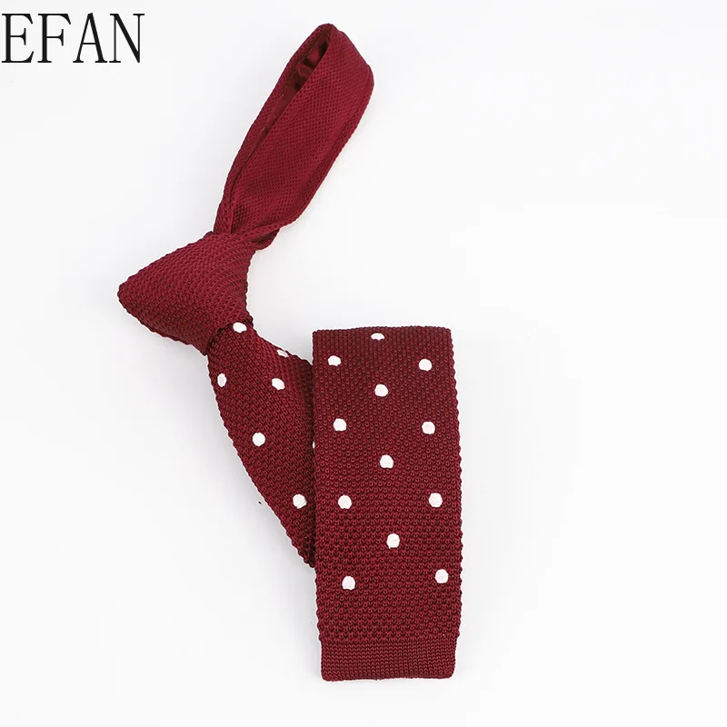 48 стиль 5 см мужские вязаные галстуки для отдыха с обычной звездой в горошек