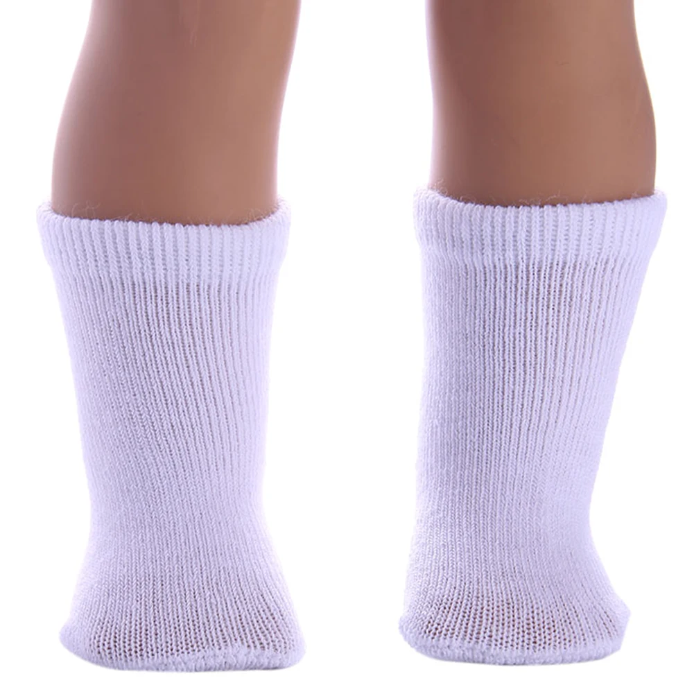 

Durable Mini Soft Cloth Comfortable Fashion Doll Socks Bright Colors Cute Baby For Girls Toy Accessories For 18inch Dolls