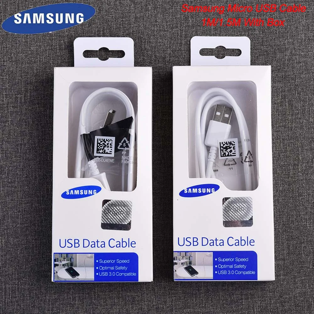 Оригинальный кабель Micro USB Samsung для быстрой зарядки и передачи данных 1 м/1 5 м с