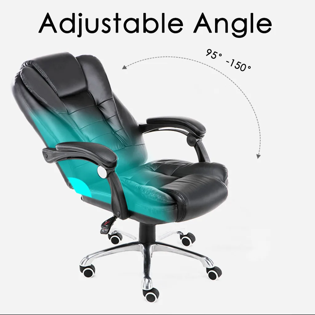 

Gaming Chair Office Chair Leather Desk With Massage Function Adjust Seat Height Swivel Executive Chair Lifting Adjustable Chair