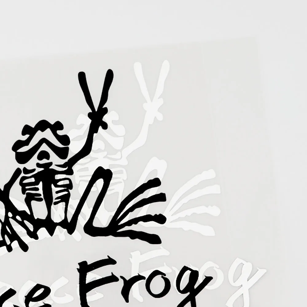 YJZT 14 5 см × 11 9 Peace Frog оригинальность виниловая животного наклейки на автомобиль