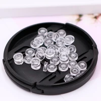 high quality diy silicone ear clip pad screw ear clip anti pain pad anti slip ear clip pad earring pad 50 pack