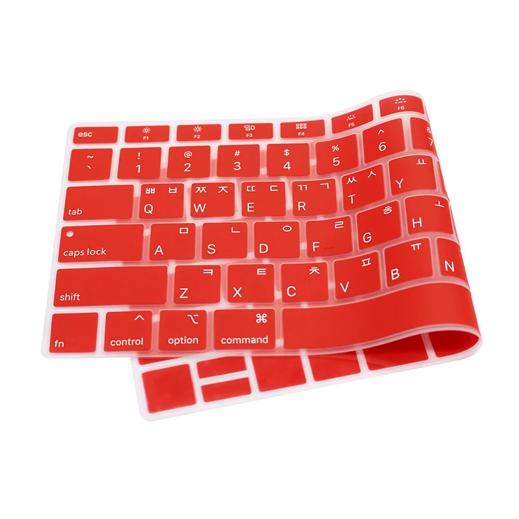 Silicone Laptop Korean Keyboard Cover Skin for MacBook Newest Air 13" Release A1932 with Retina Display