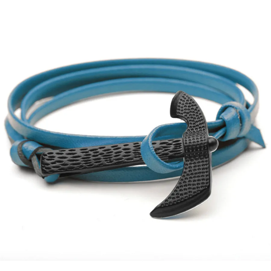 Горячая Распродажа модные головки топора якорь браслеты на запястье для мужчин