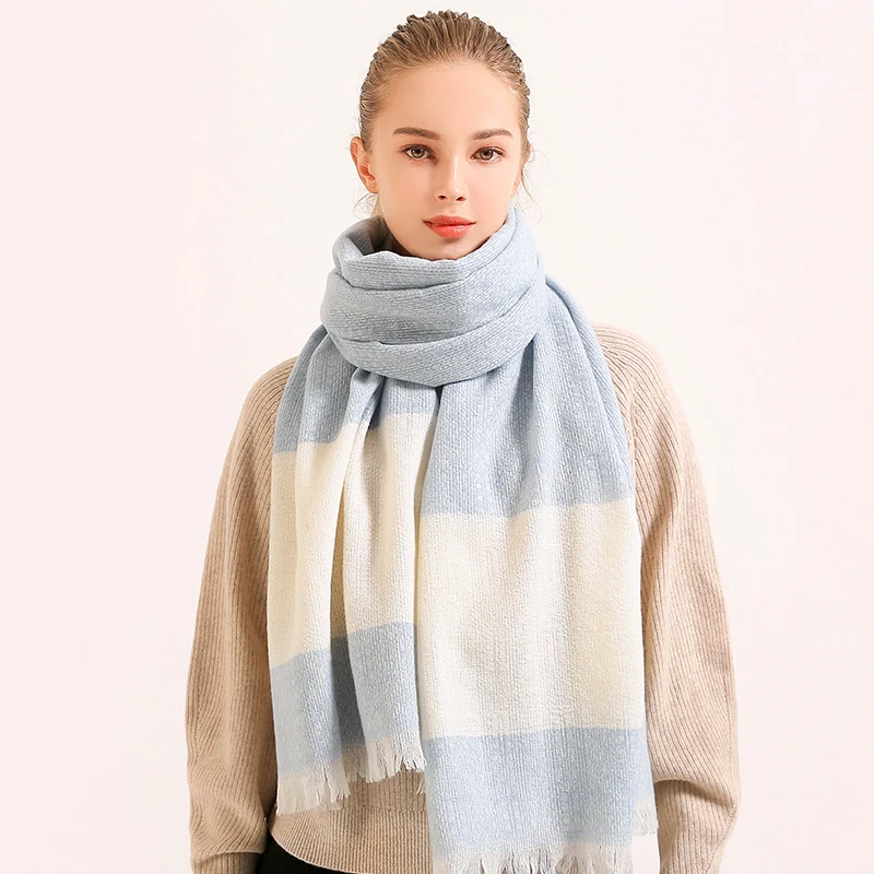 Зимняя шерстяная одежда шарф для женщин 2021 бренд платки и обертывания женский