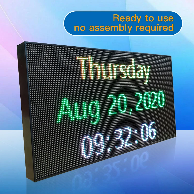 

LED sign board scrolling message display Programmable led billboard advertising text display