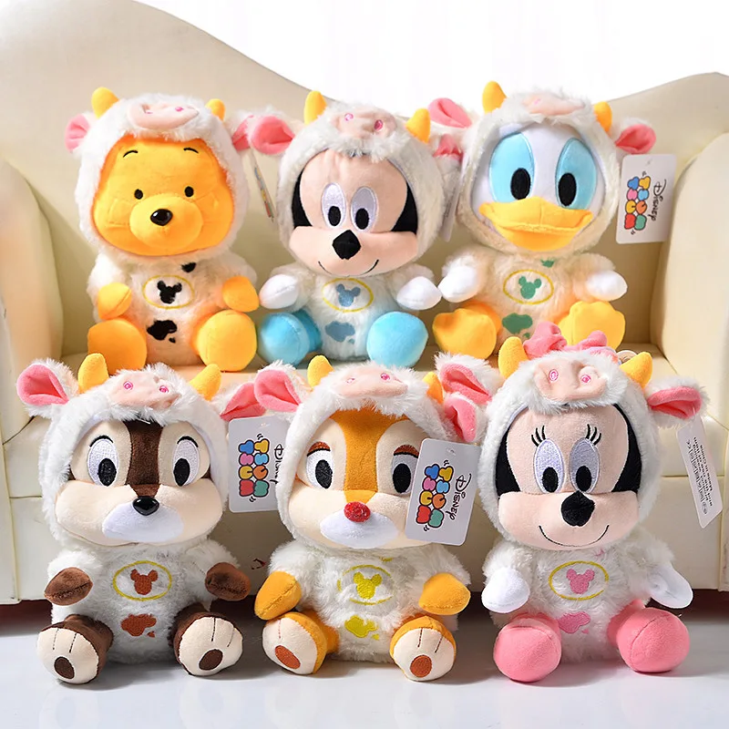 Пижама Disney Микки Маус Минни Винни-Пух чип n Дейл мягкие плюшевые игрушки для детей