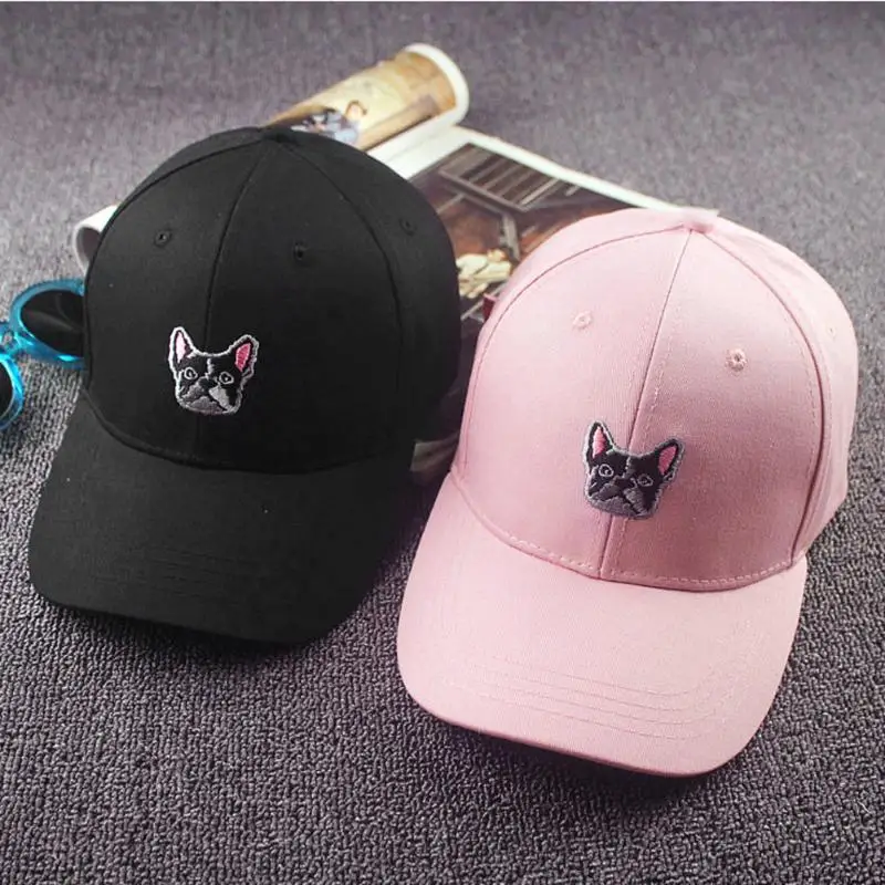Бейсболка в стиле хип хоп для женщин Снэпбэк Кепка французского бульдога на день