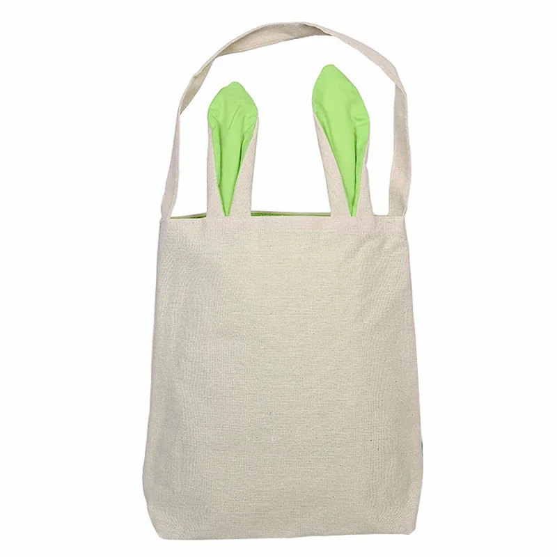 

20.5x30.5x10cm 1PC Simple Style Easter Gift Bag With Rabbit Ears DIY Festival Party Gift Packaging Decoration