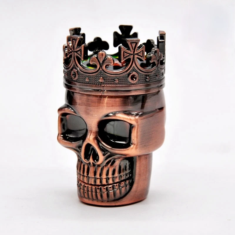 

1 Pc Cigarette Grinder Latest 2 Layers Fashion Modeling Skull Plastic Material Tobacco Herb Weed Grinders Combustion Piece Gift