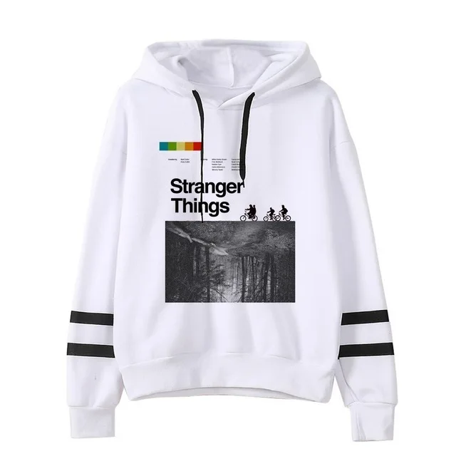 model 21 Stranger Things Hoodie Woman Hooded Hoodies Kpop Sweatshirts Kawaii Korean Oversized Harajuku Hip Hop Hoodie Sweatshirt Men - Цвет: model 21