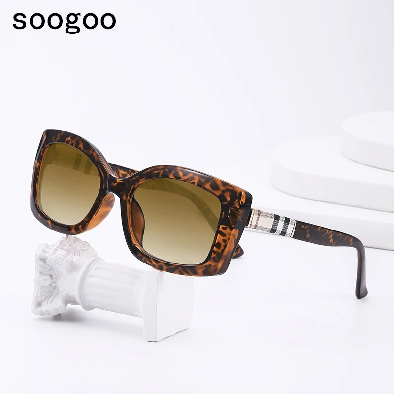 

2021 Sexy Cat Eye Sunglasses Classic Retro Cool 60s Cat Eye Plaid Sun Glasses Luxury Brand Designer Eyewear Oчки