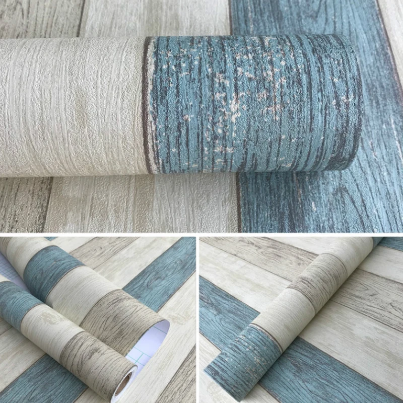 

PVC linen self-adhesive paper thickened waterproof wallpaper wallpaper bedroom living room background wall renovation