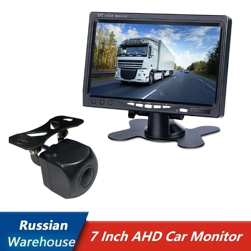 

Камера ночного видения AHD обновленная, 7-дюймовый монитор AHD IPS экран с 2-канальным видеовходом, автомобильные аксессуары