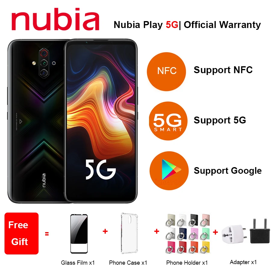 ZTE Nubia Play мобильный телефон экран 6 65 дюйма ГБ/8 ГБ ОЗУ 128/256 Гб ПЗУ процессор Snapdragon 76