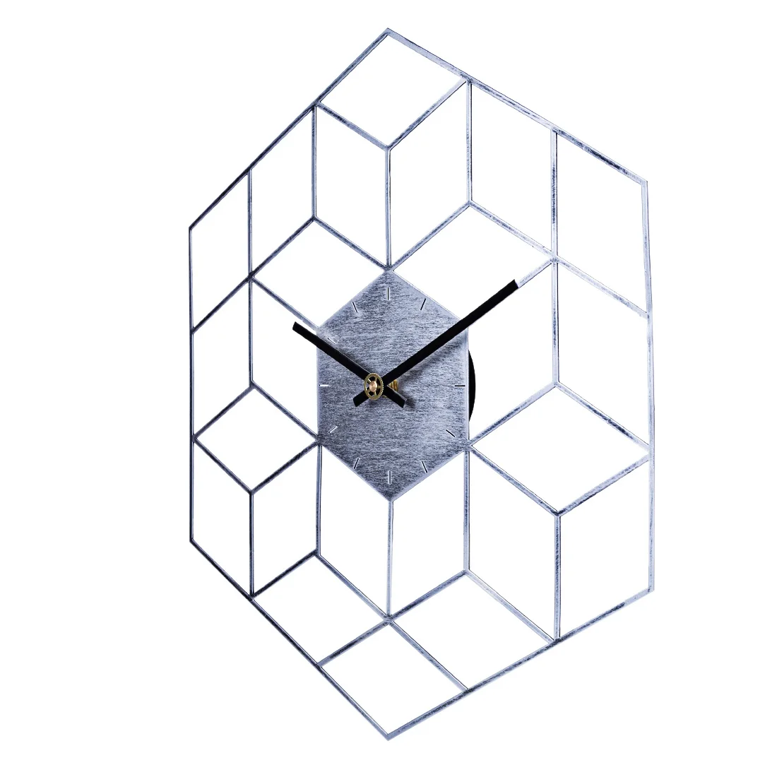 35x40 см креативные настенные часы с железным кубиком на батарейках бесшумные для