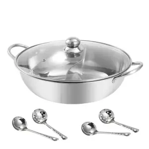 Горячий горшок утолщение бульон бытовой нержавеющей стали горячий бассейна