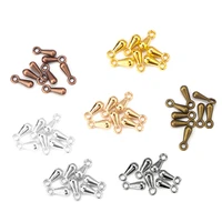 200pcslot gold plated metal water drop end beads for diy extender chain pendant jewelry making findings accessories wholesale