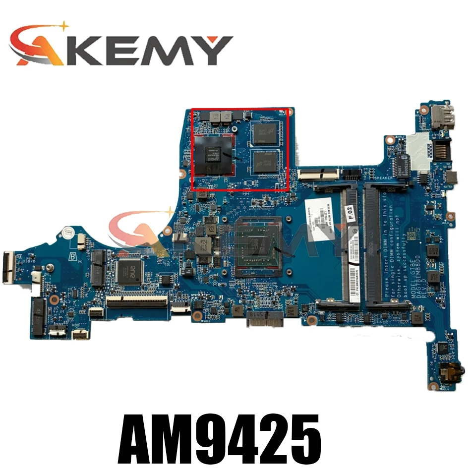 

Абсолютно новая материнская плата Akemy для ноутбука Hp Pavilion 15-Z-CW 15-CW, L22754-601 DAG7BEMB8D0 AM9425 GPU 2 Гб DDR4