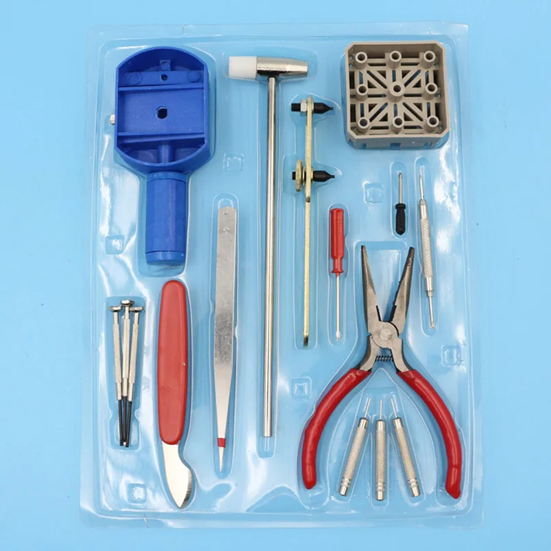 

16 Pcs/Set Watch Battery Change Tool Kit Repair Pin Strap Remover -MX8