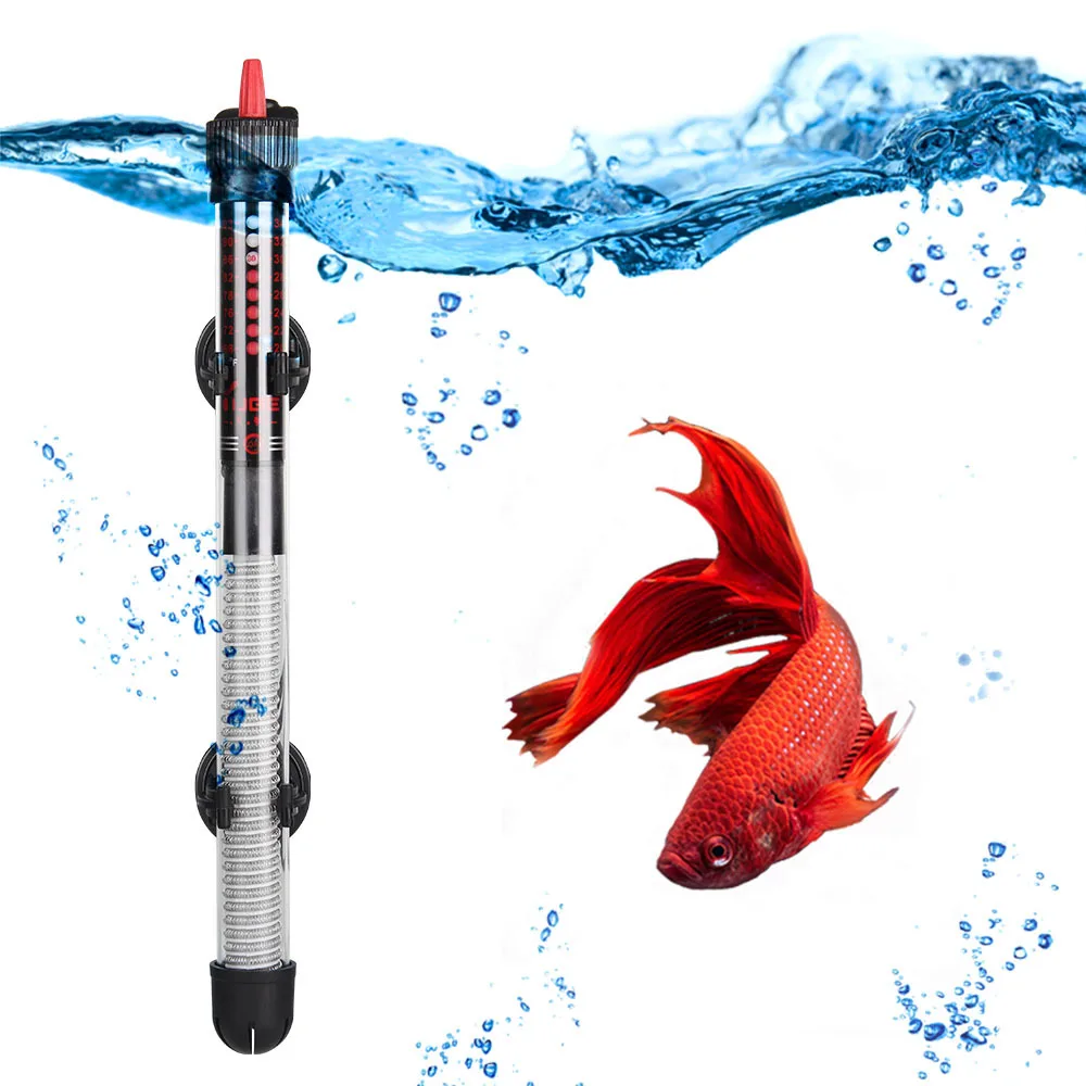 

110V-220V EU US Adjustable Temperature Thermostat Heater Rod Submersible Aquarium Fish Tank Water Heat 25W/50W/100W/200W/300W