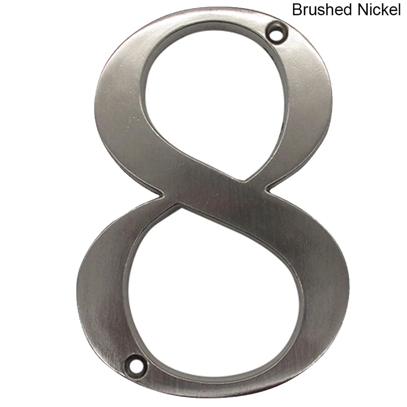 4" 101mm Height House Number Door Address Number Digits Zinc