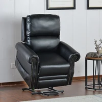 Power Lift Recliner Chair PU Leather Heavy Duty Reclining Mechanism With Remote Control Living Room Furniture