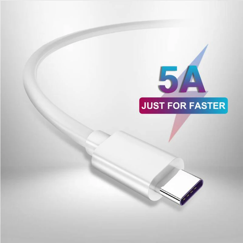 5А type C USB кабель Supercharge быстрое зарядное устройство для телефона Android планшет