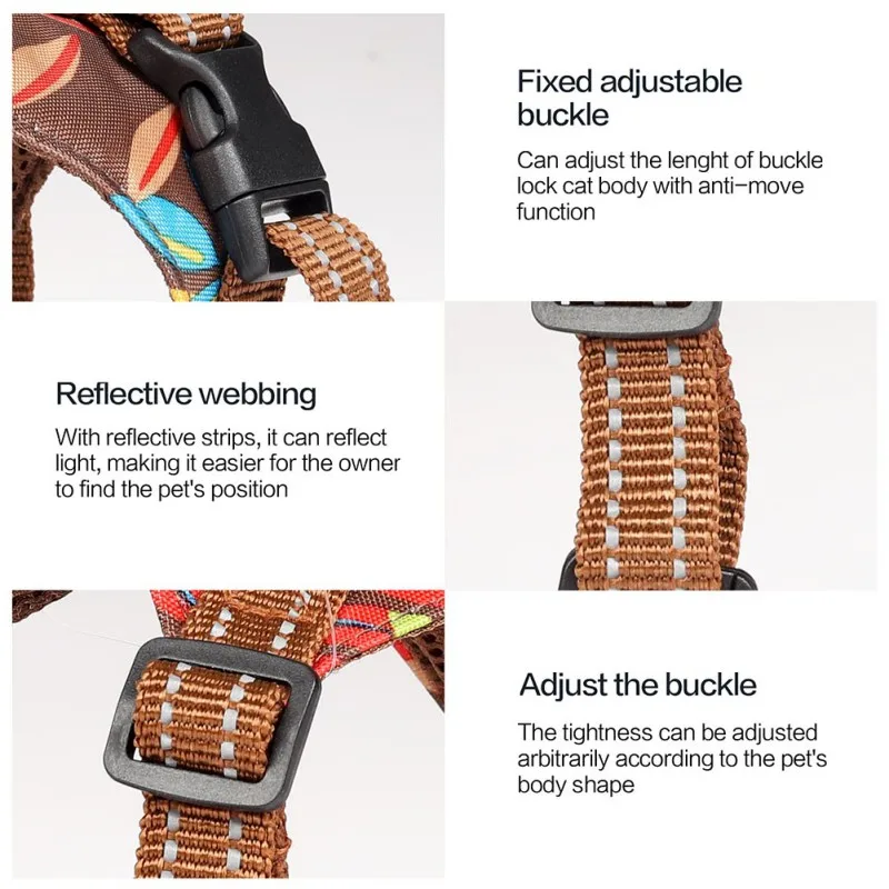 

ZL 2021 Newest Reflective Cat Sling Traction Rope Double Disc Anti-strike Hawaiian Wind Sliding Rope Cat Traction Durable Cute