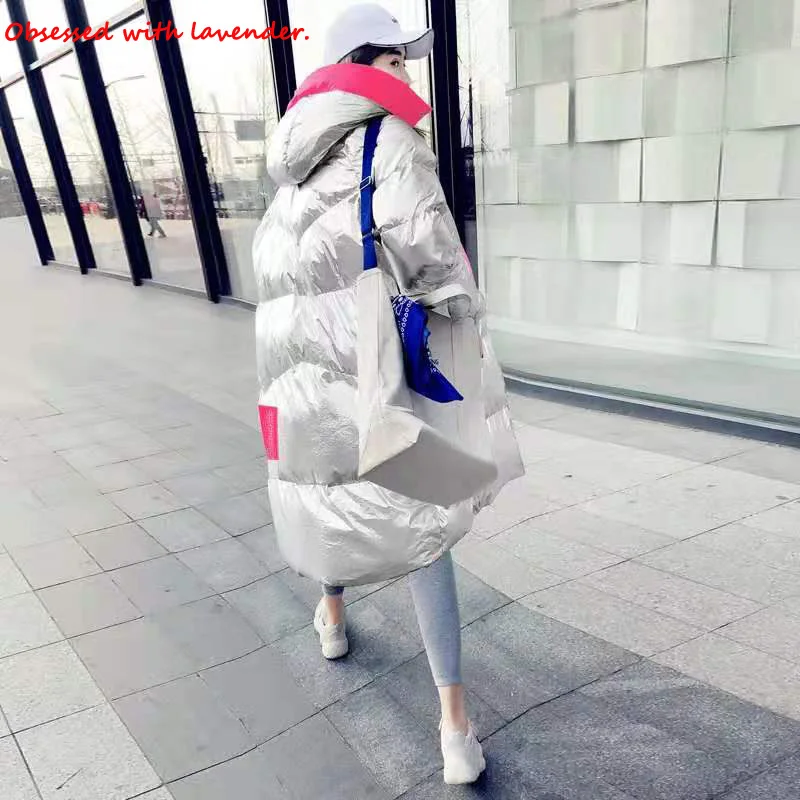 Одержимый лавандой. Зимняя новая пуховая хлопковая стеганая куртка Женская