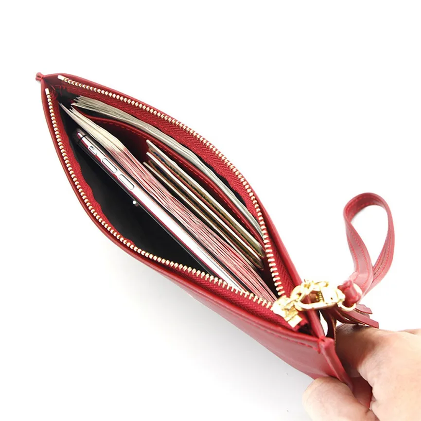 Женский короткий кошелек в стиле ретро на молнии простой модный