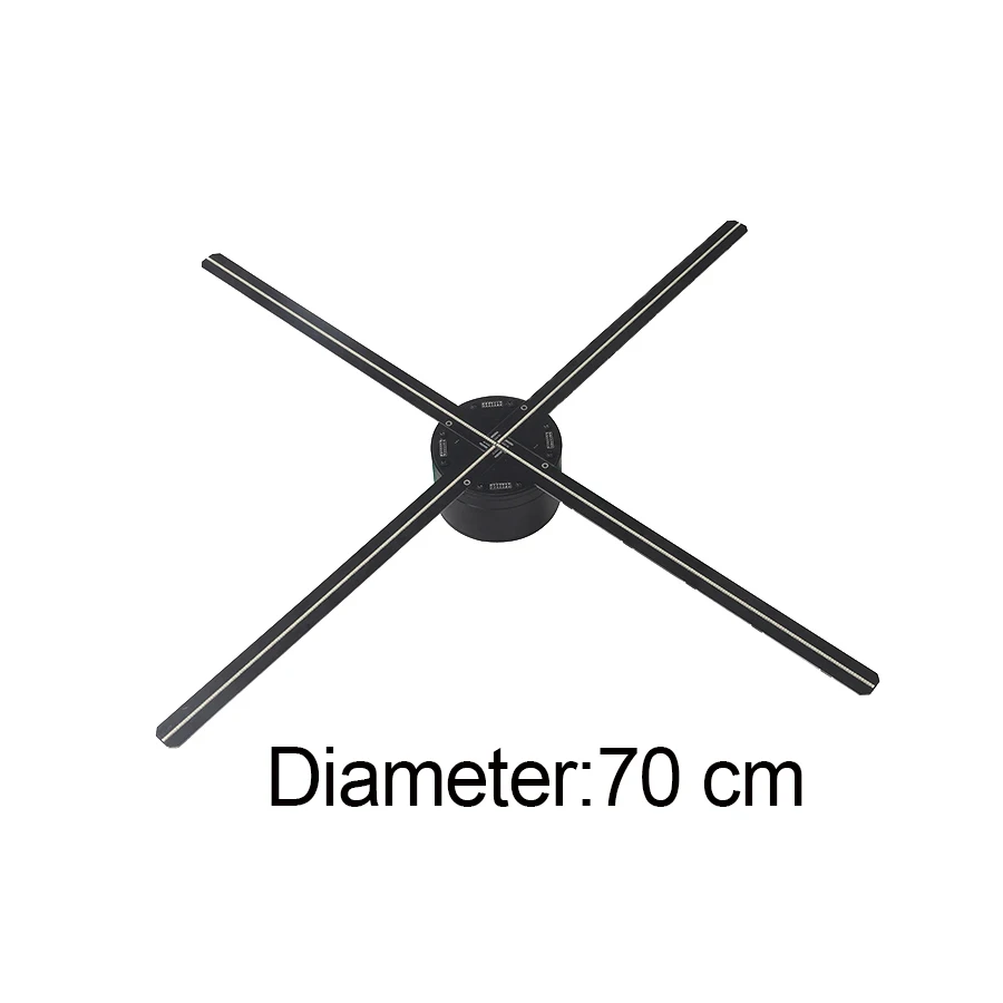 70 см голографическая рекламная машина вращающаяся светодиодная высокая