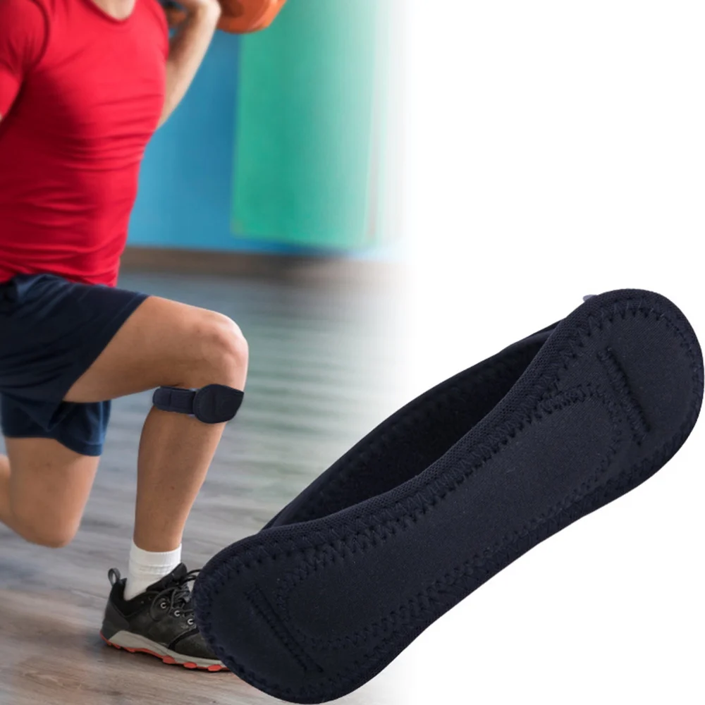 

2PCS Brace Knee Protector Belt Adjustable Patella Tendon Strap Guard Support Pad for Men Outdoor Sports Black