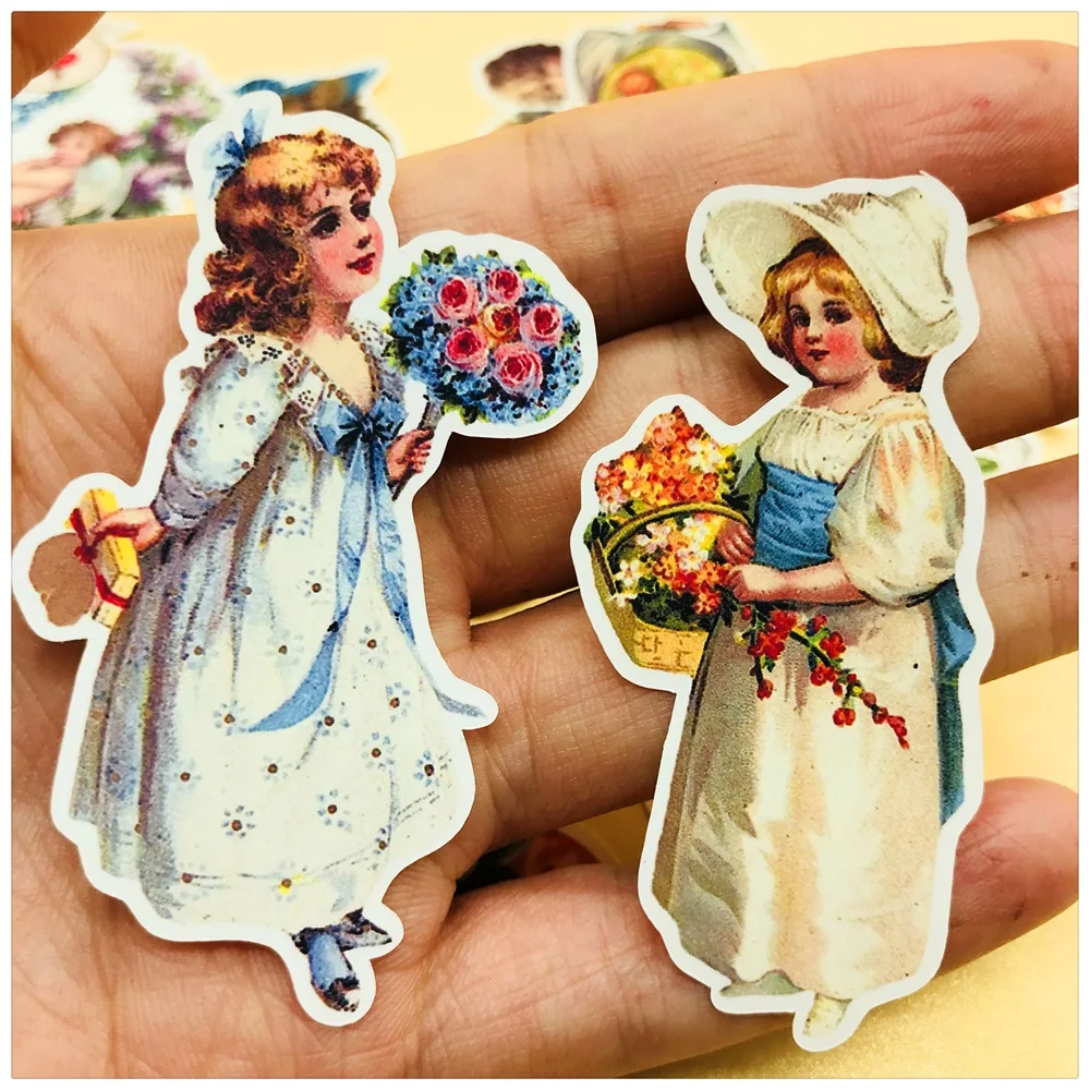 26 шт./упак. винтажная Фея! Кофта с цветочным рисунком для девочек Стикеры