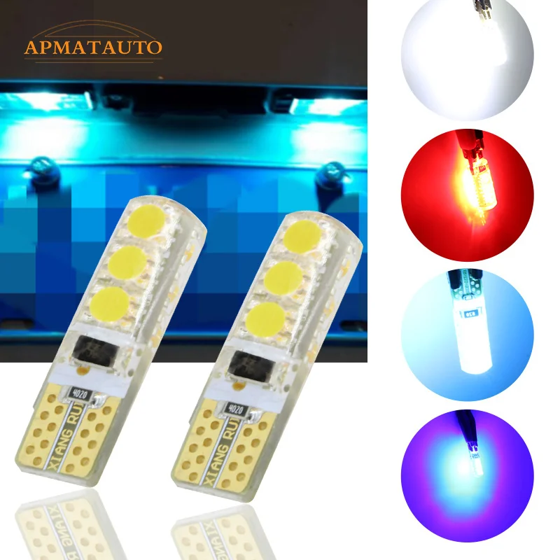 Pair T10 T16 W5W License Number Plate Light LED Bulbs For Mitsubishi Asx Lancer Outlander Galant Pajero | Автомобили и мотоциклы