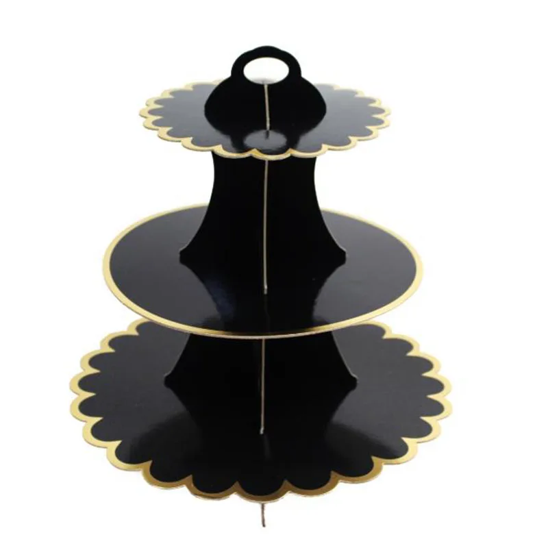 3 яруса подставка для кексов новейшая картонная торта слоя сделай сам Подарочные