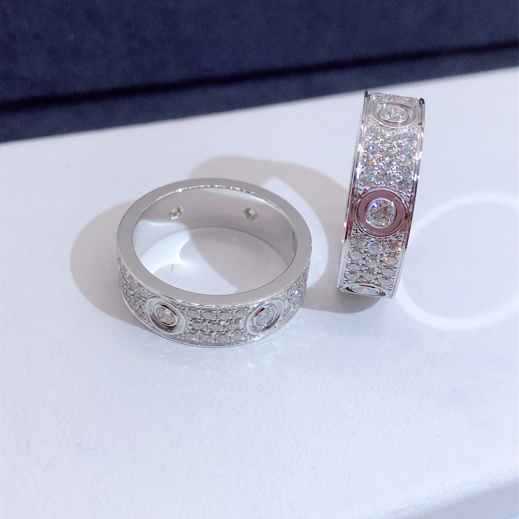 

2021 Trend 100% S925 Rings De Prata Esterlina Para Homem E Mulher Com Caixa