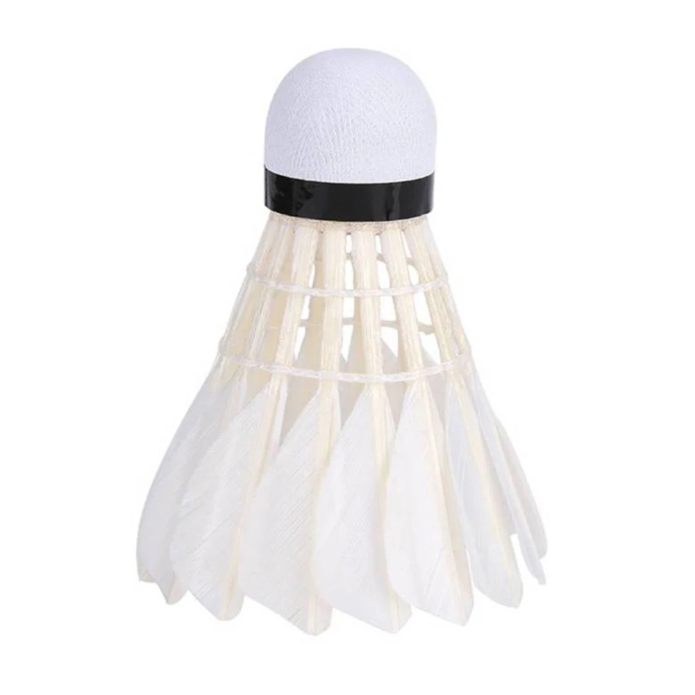 12Pcs/Set High Quality Badminton Shuttlecocks Goose Feather Balls Outdoor Sports Accessories Durable | Спорт и развлечения