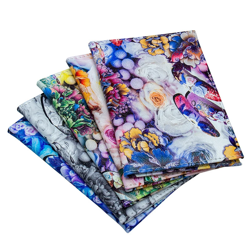 Новинка держатель для паспорта из искусственной кожи с цветком пиона внешняя