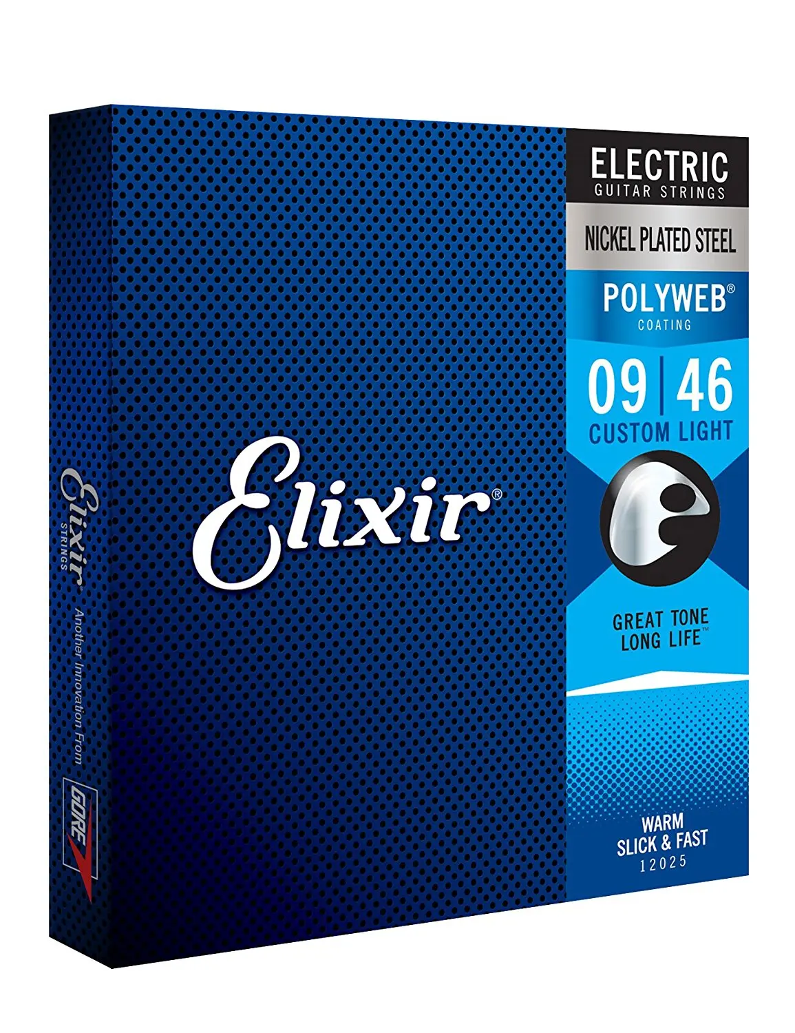 Струны Elixir 12025 для электрогитары с поливеб-покрытием индивидуальсветильник