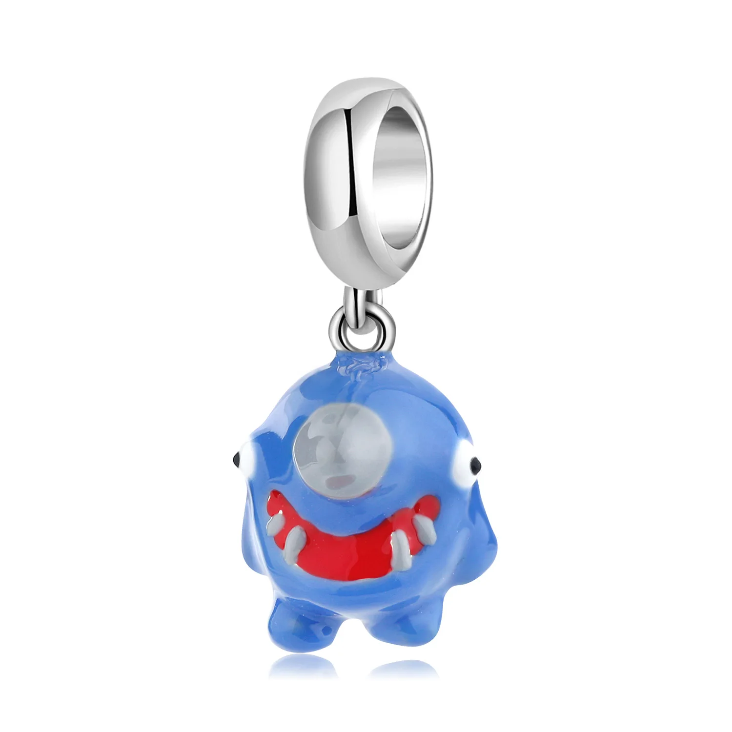 

WELMEL Unicorn Shark Baby 925 Sterling Silver Charms Pendant Fit Original Pandora Charms Bracelet Fine Jewelry Handmade Enamel
