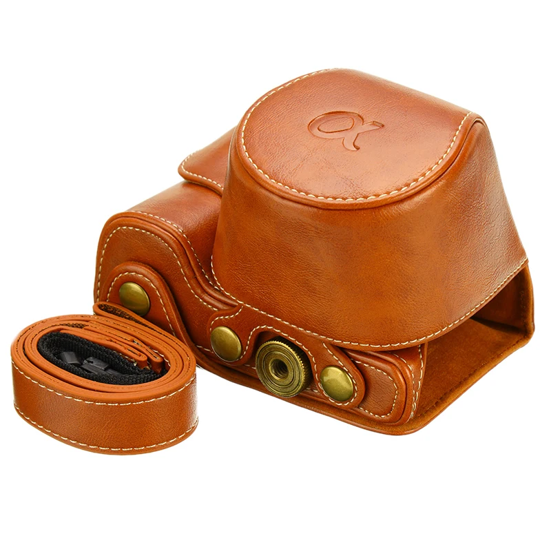 PU Leather Camera Bag Case Cover Pouch for Sony A6000 A6100 A6300 A6400 Nex6 Fotografia 5 Color | Электроника