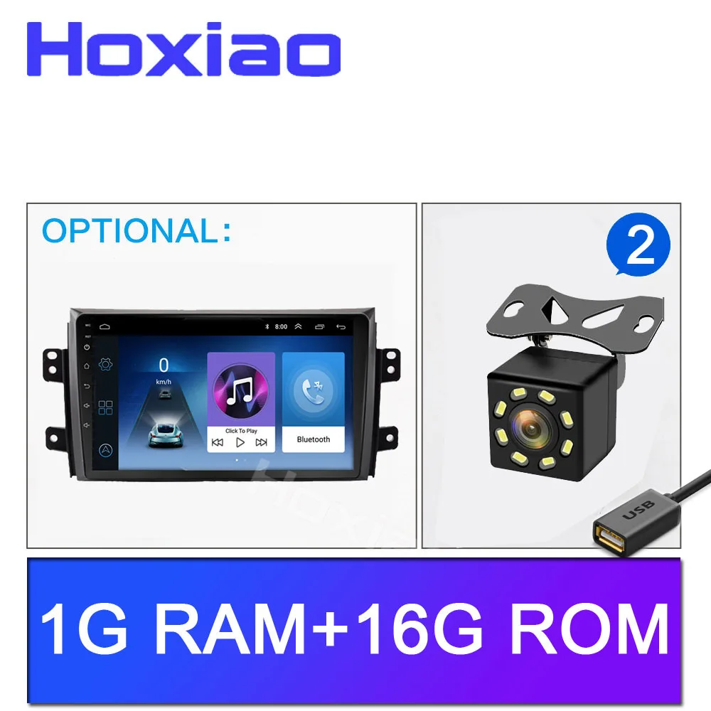 2 DIN Автомобильный Android Радио мультимедийный плеер для Suzuki SX4 2006-2013 четырехъядерный " 1024*600 Bluetooth 2 Din автомобильный DVD gps навигация